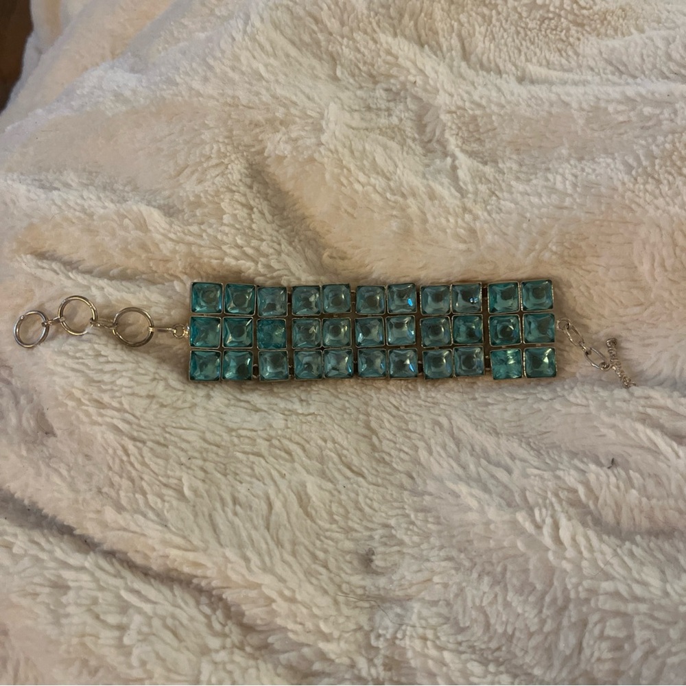 Elegant Blue Gemstone Bracelet